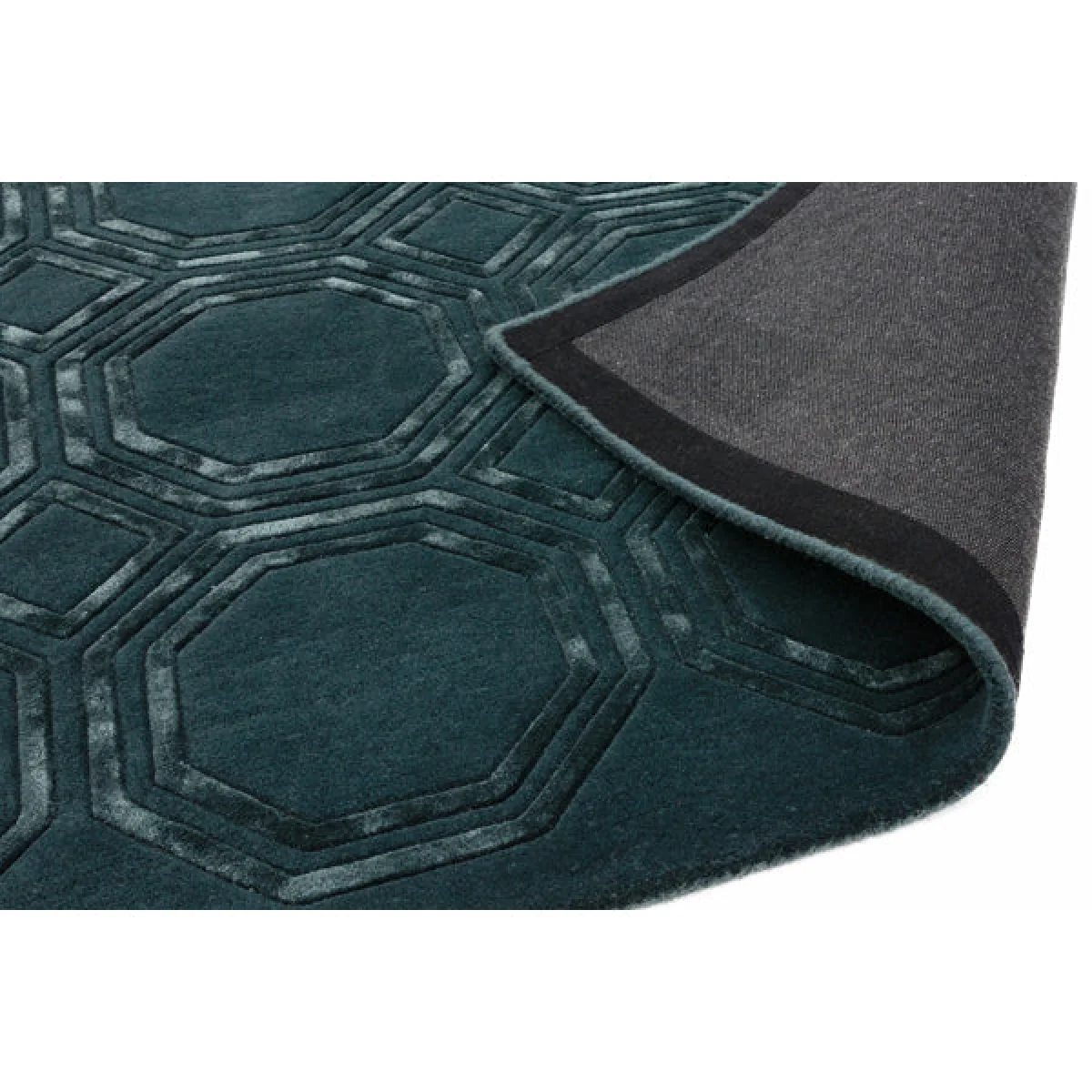 Asiatic Carpets Nexus Hand Tufted Rug Octagon Petrol - 120 x 170cm – image 4