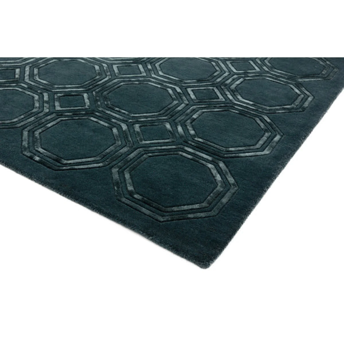 Asiatic Carpets Nexus Hand Tufted Rug Octagon Petrol - 120 x 170cm – image 7