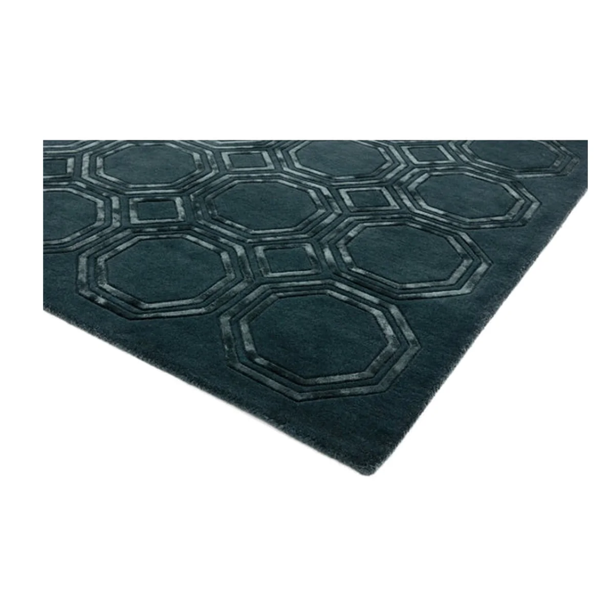 Asiatic Carpets Nexus Hand Tufted Rug Octagon Petrol - 120 x 170cm – image 1