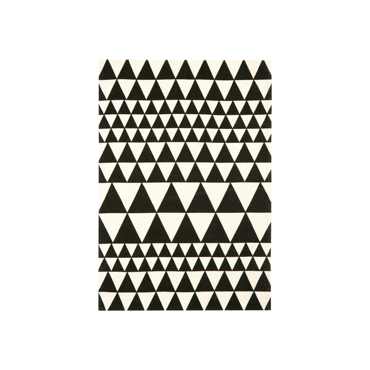 Asiatic Carpets Onix Hand Woven and Printed Rug Triangles Black - 120 x 170cm