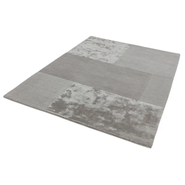 Asiatic Carpets Tate Tonal Textures Hand Tufted Rug Silver - 160 x 230cm – image 2