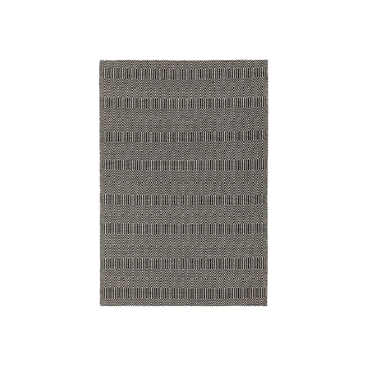 Asiatic Carpets Sloan Hand Woven Rug Black - 100 x 150cm