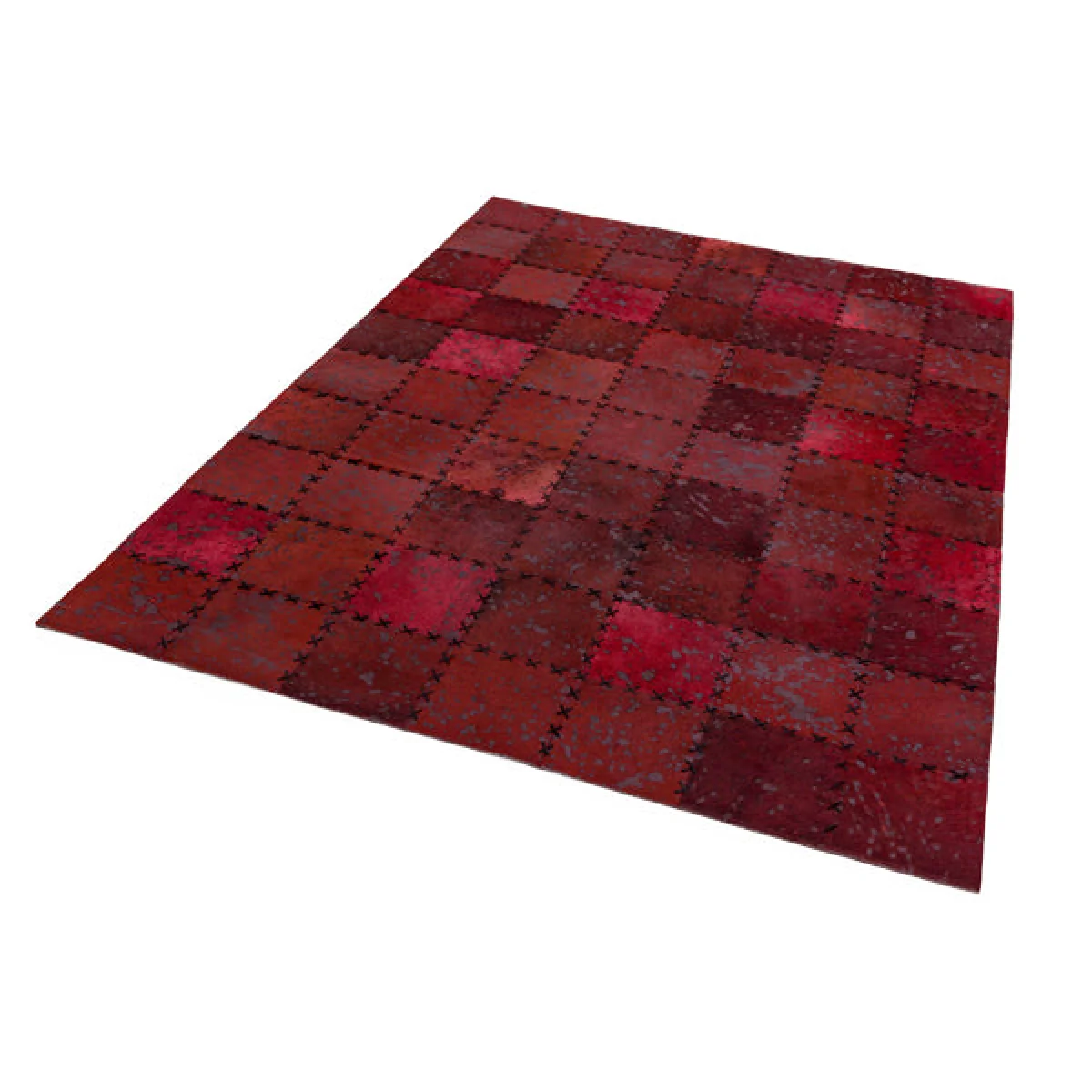 Asiatic Carpets Xylo Hand Sewn Rug Red Cross Stitch - 120 x 170cm – image 2
