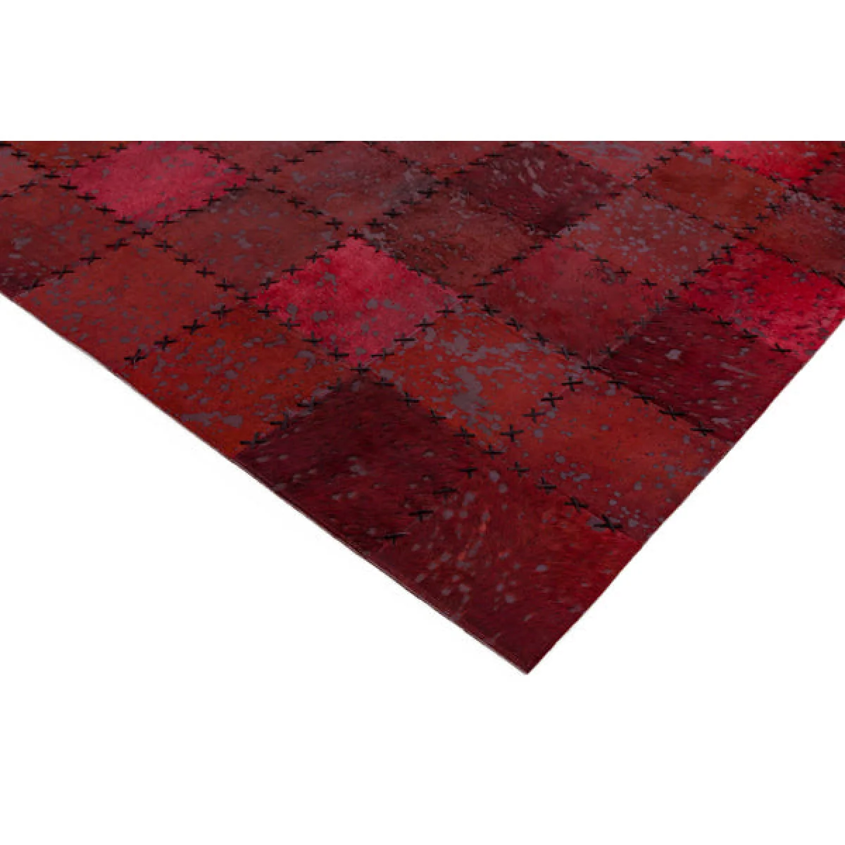 Asiatic Carpets Xylo Hand Sewn Rug Red Cross Stitch - 120 x 170cm – image 3