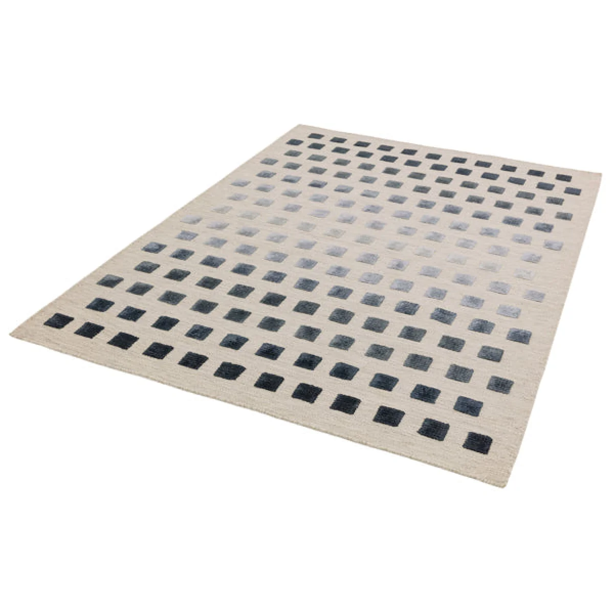 Asiatic Carpets Theo Hand Woven Rug Silvery Squares - 120 x 170cm – image 2