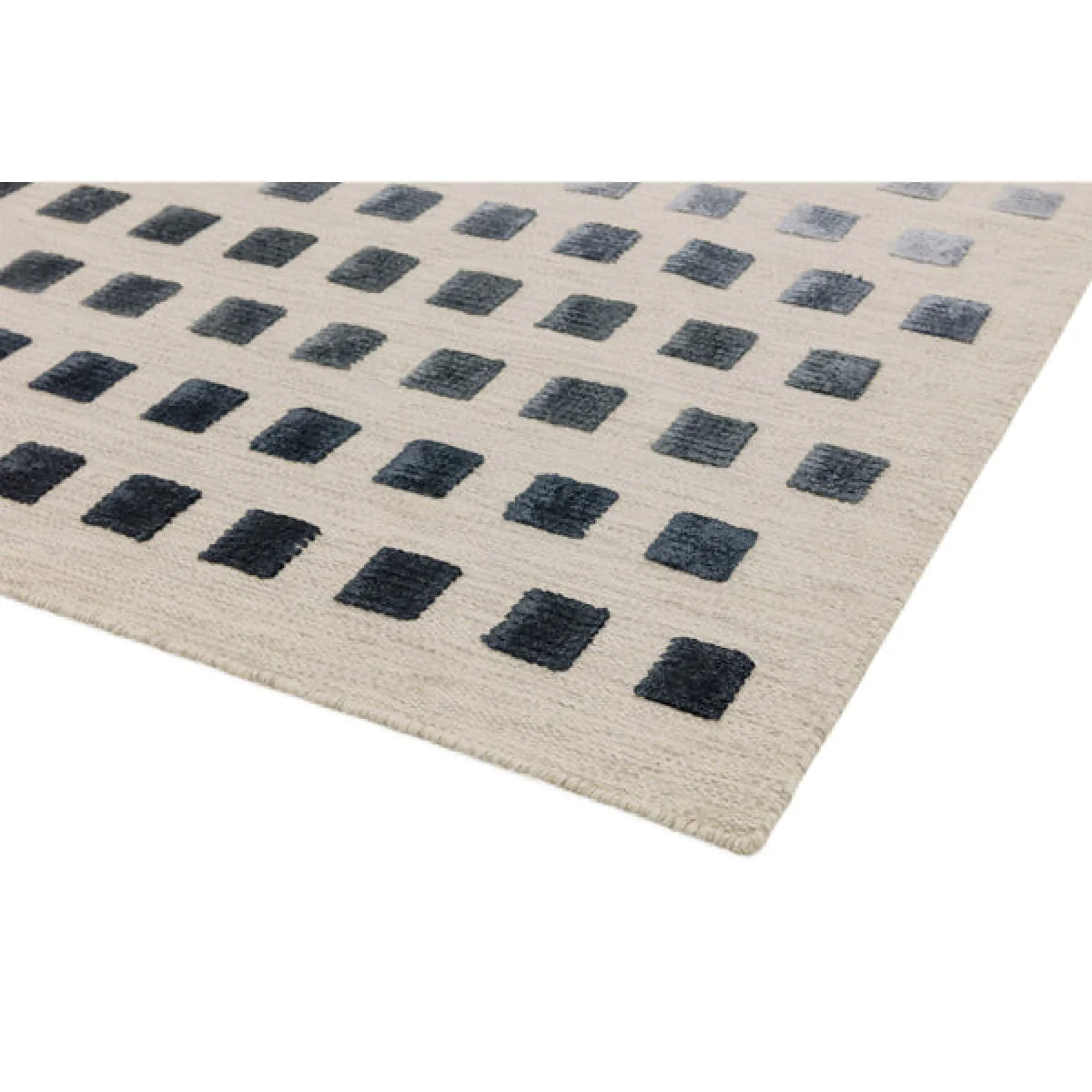 Asiatic Carpets Theo Hand Woven Rug Silvery Squares - 120 x 170cm – image 3