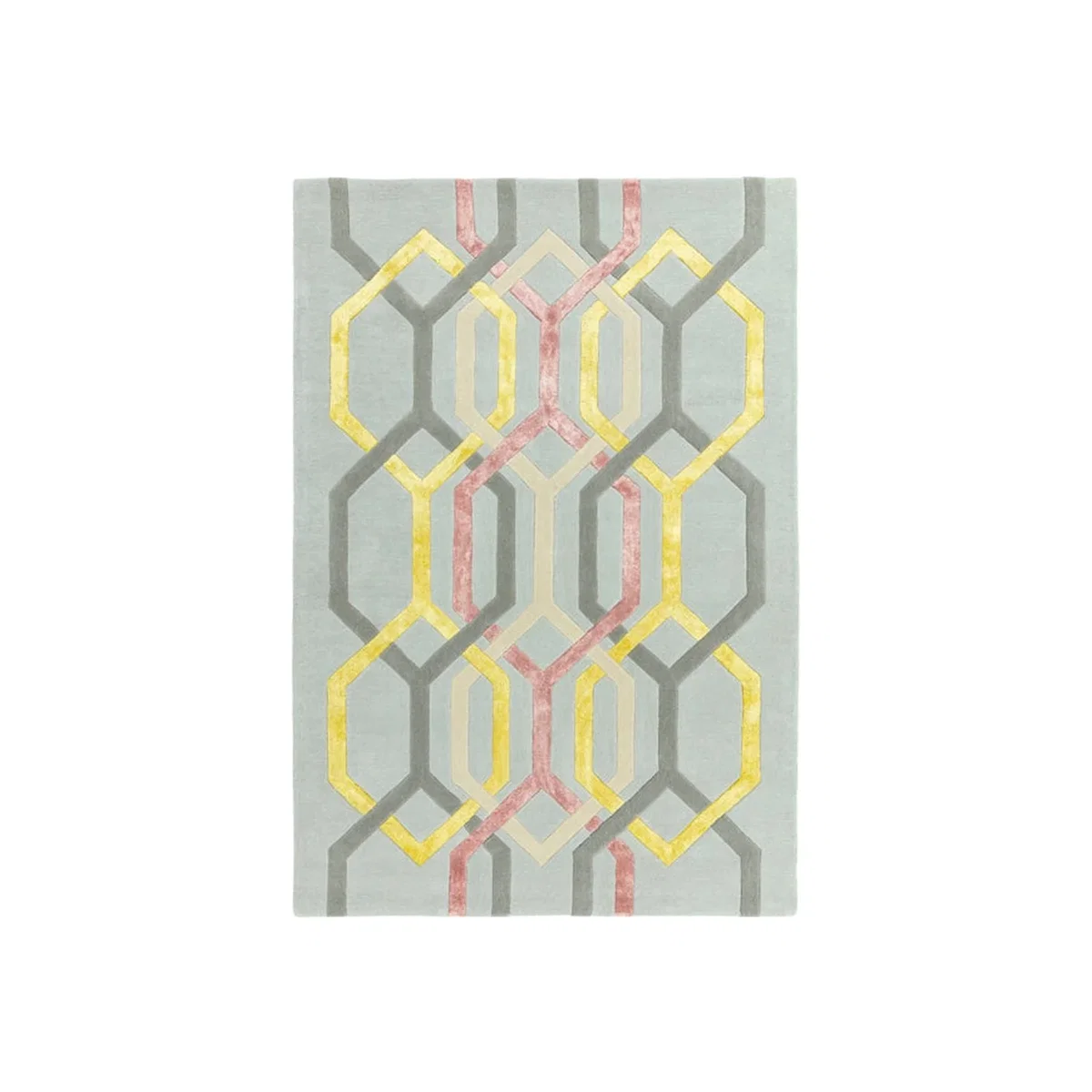 Asiatic Carpets Matrix Hand Tufted Rug Hexagon Silver - 200 x 300cm – image 1