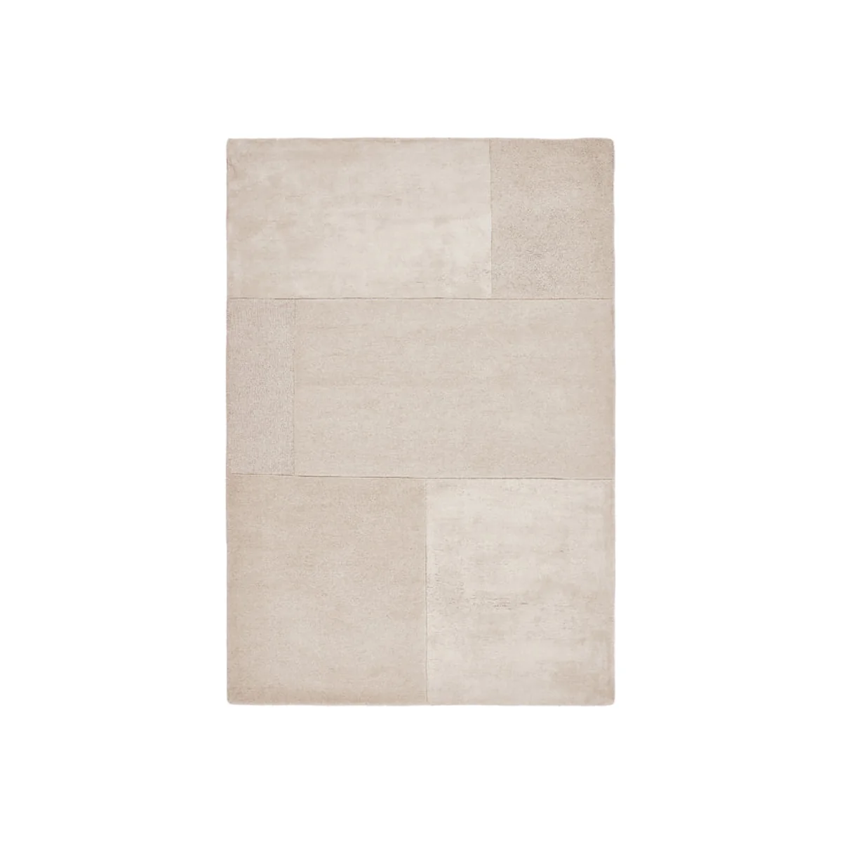 Asiatic Carpets Tate Tonal Textures Hand Tufted Rug Ivory - 120 x 170cm