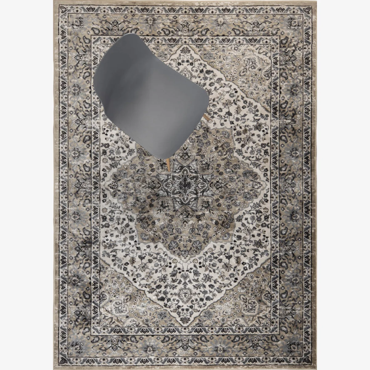 Olivia's Nordic Living Collection - Vesper Rug in Grey / Large