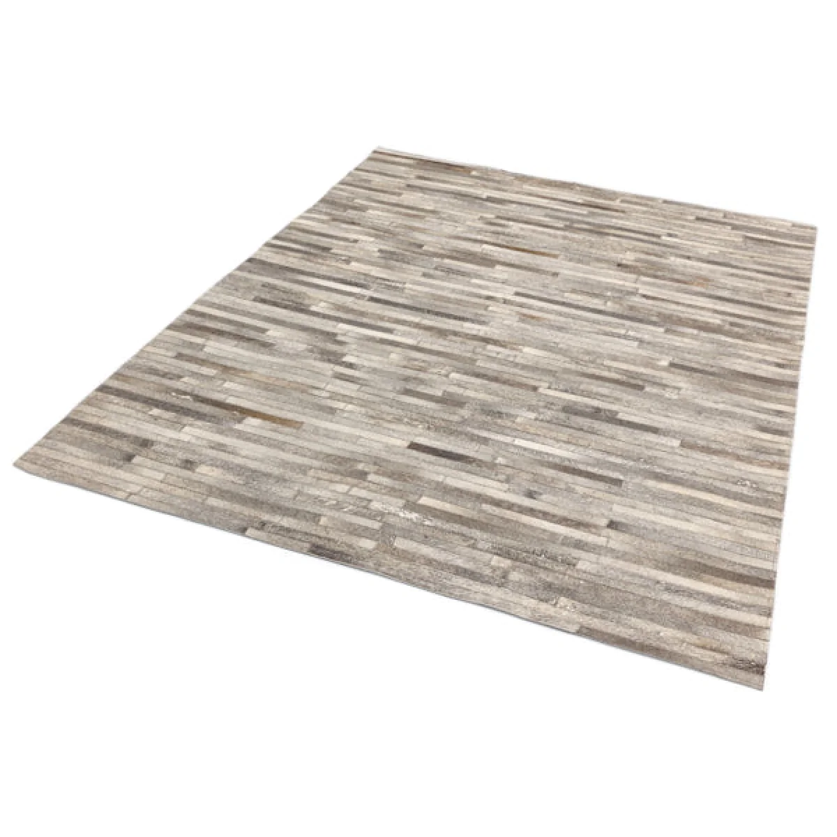 Asiatic Carpets Gaucho Hand Sewn Rug Light Grey Stripe - 160 x 230cm – image 2