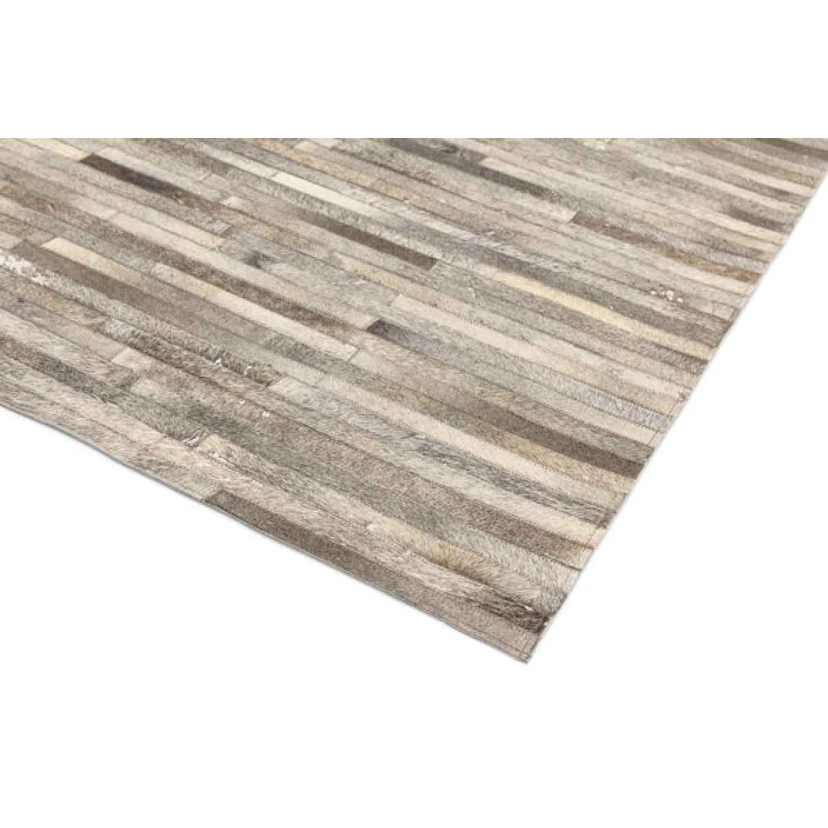 Asiatic Carpets Gaucho Hand Sewn Rug Light Grey Stripe - 160 x 230cm – image 3