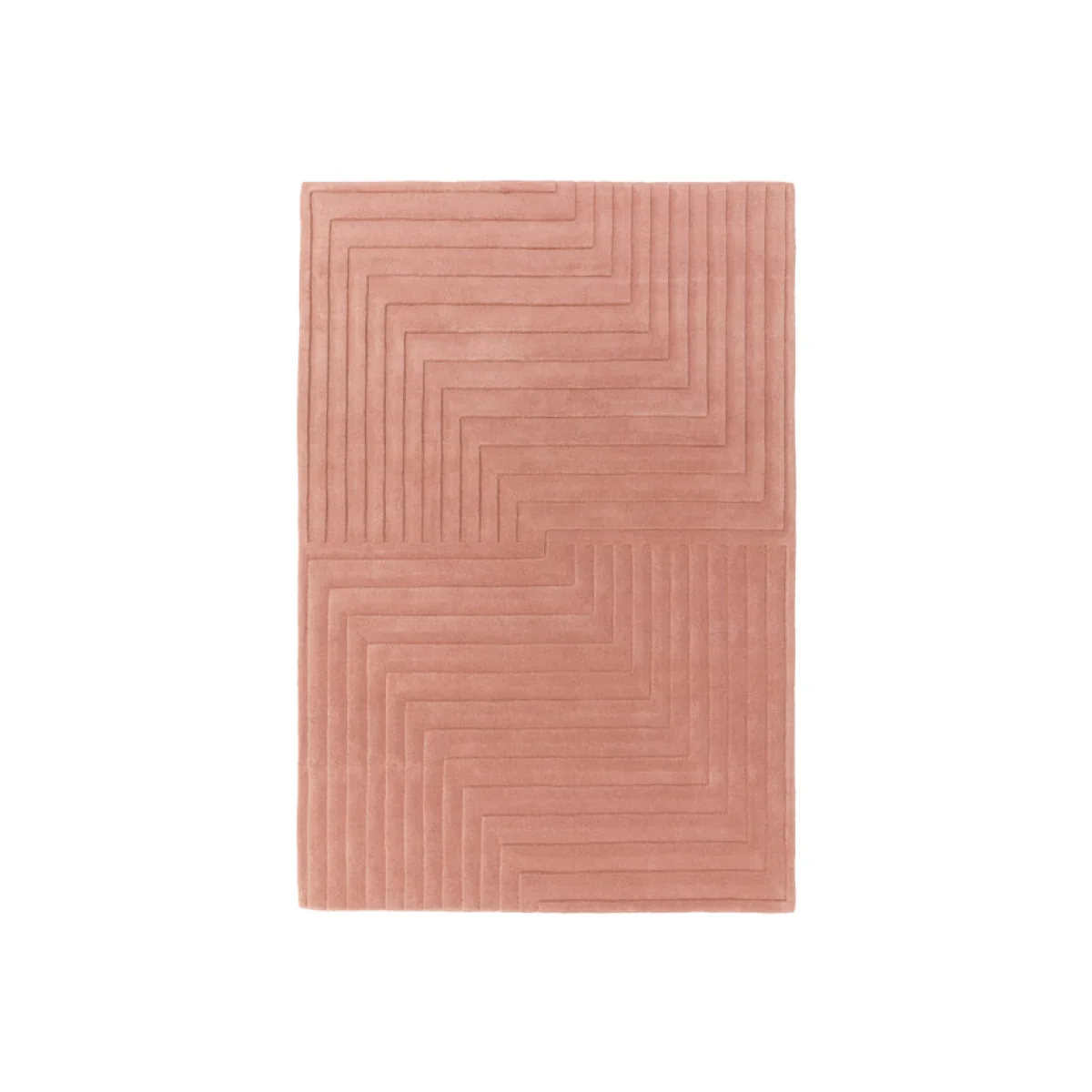 Asiatic Carpets Form Hand Tufted Rug Pink - 200 x 290cm