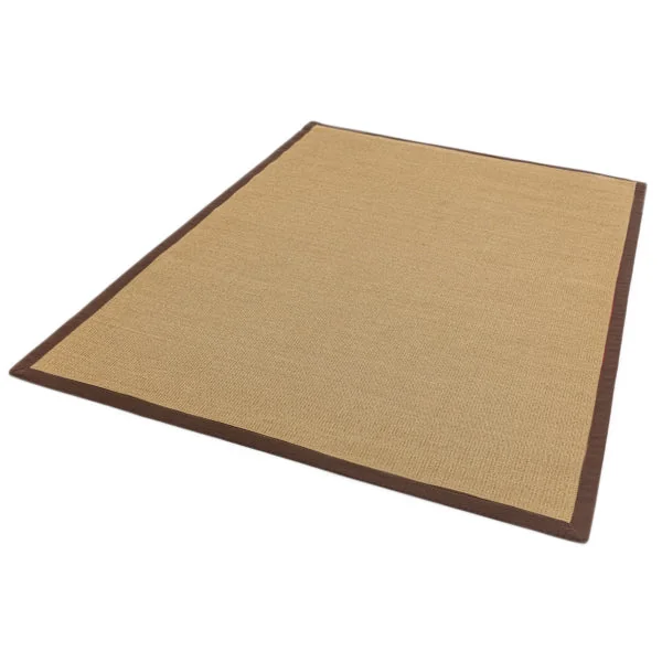 Asiatic Carpets Sisal Machine Woven Rug Linen/Chocolate - 160 x 230cm – image 2