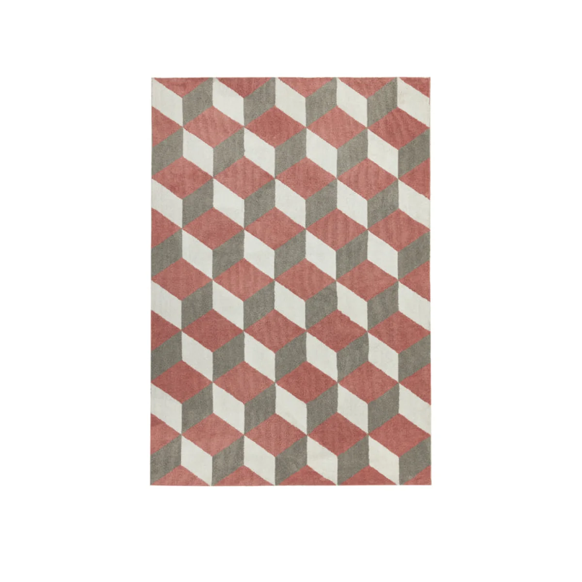 Asiatic Carpets Arlo Machine Knitted Rug Pink Block - 100 x 150cm