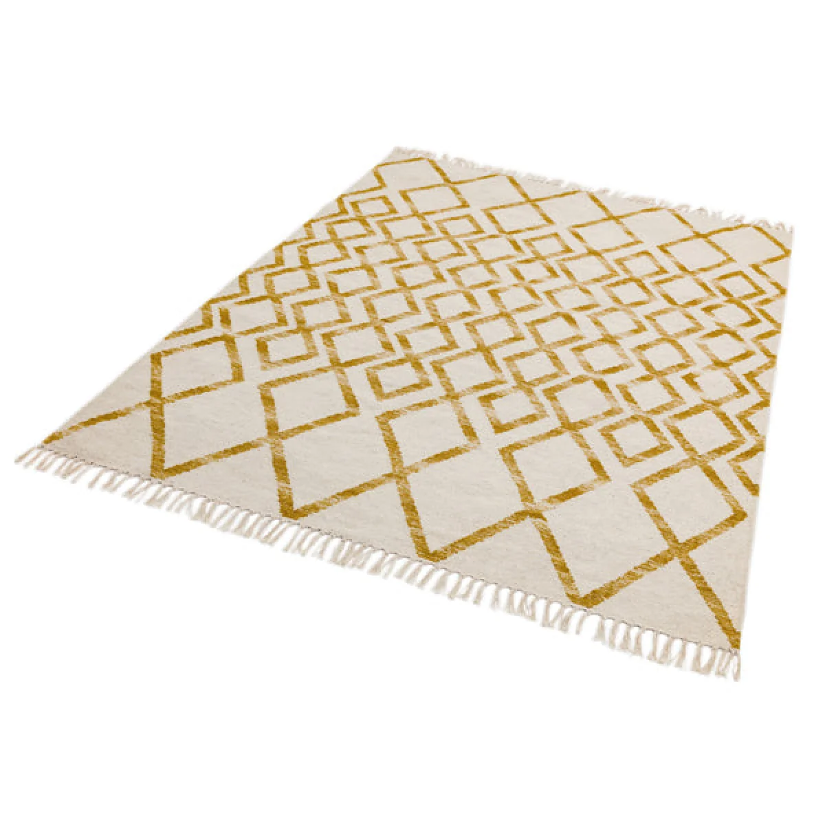 Asiatic Carpets Hackney Hand Woven Rug Diamond Yellow - 160 x 230cm – image 2