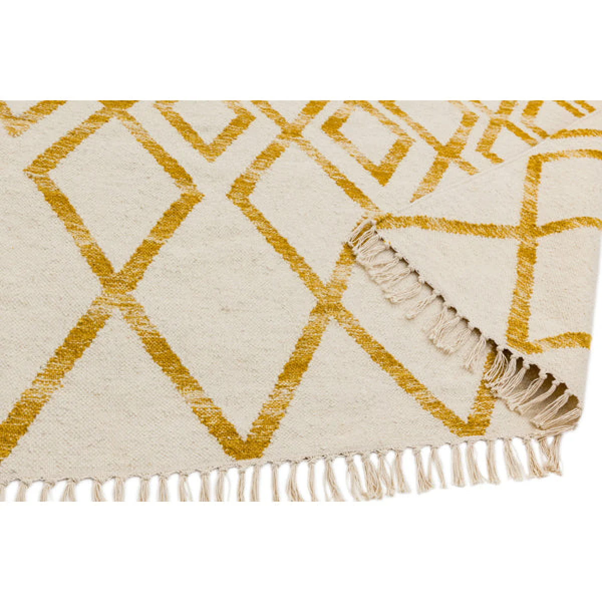 Asiatic Carpets Hackney Hand Woven Rug Diamond Yellow - 160 x 230cm – image 4