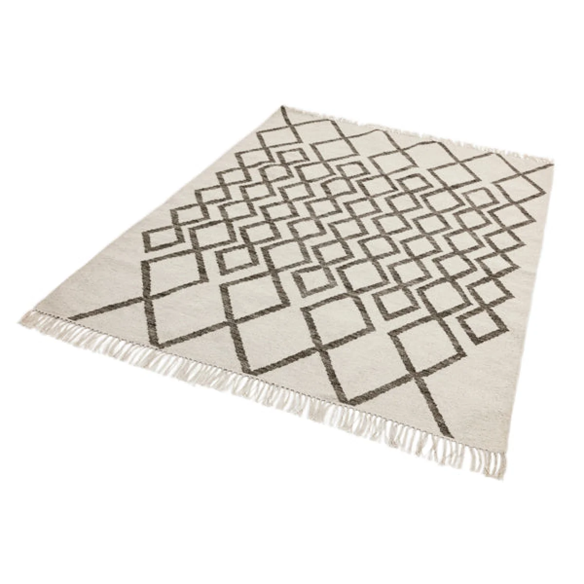 Asiatic Carpets Hackney Hand Woven Rug Diamond Taupe - 160 x 230cm – image 2