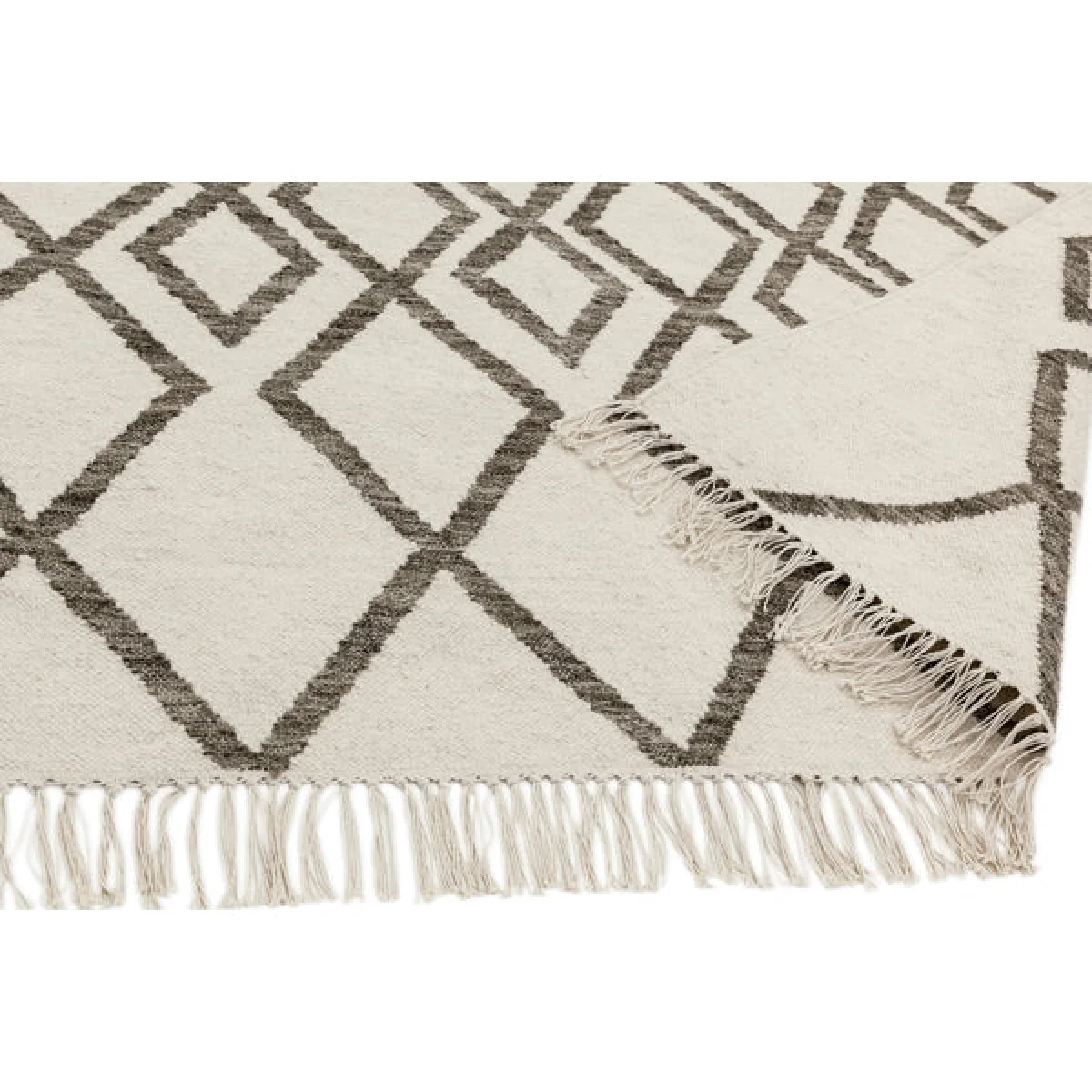 Asiatic Carpets Hackney Hand Woven Rug Diamond Taupe - 160 x 230cm – image 4