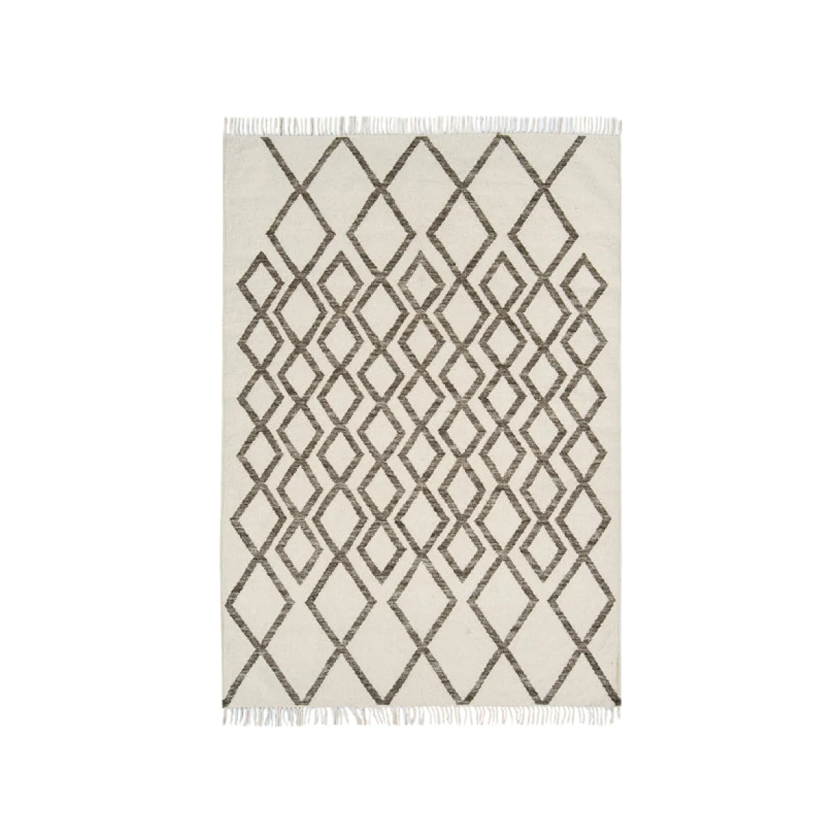 Asiatic Carpets Hackney Hand Woven Rug Diamond Taupe - 160 x 230cm – image 1