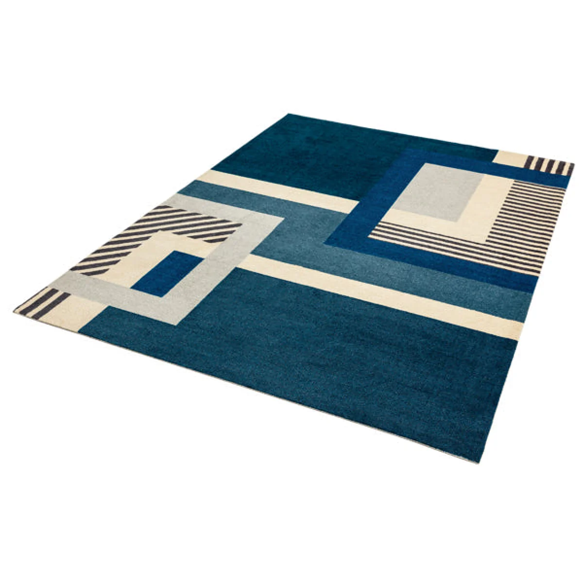 Asiatic Carpets Riley Tufted and printed Rug Blue - 200 x 290cm – image 2