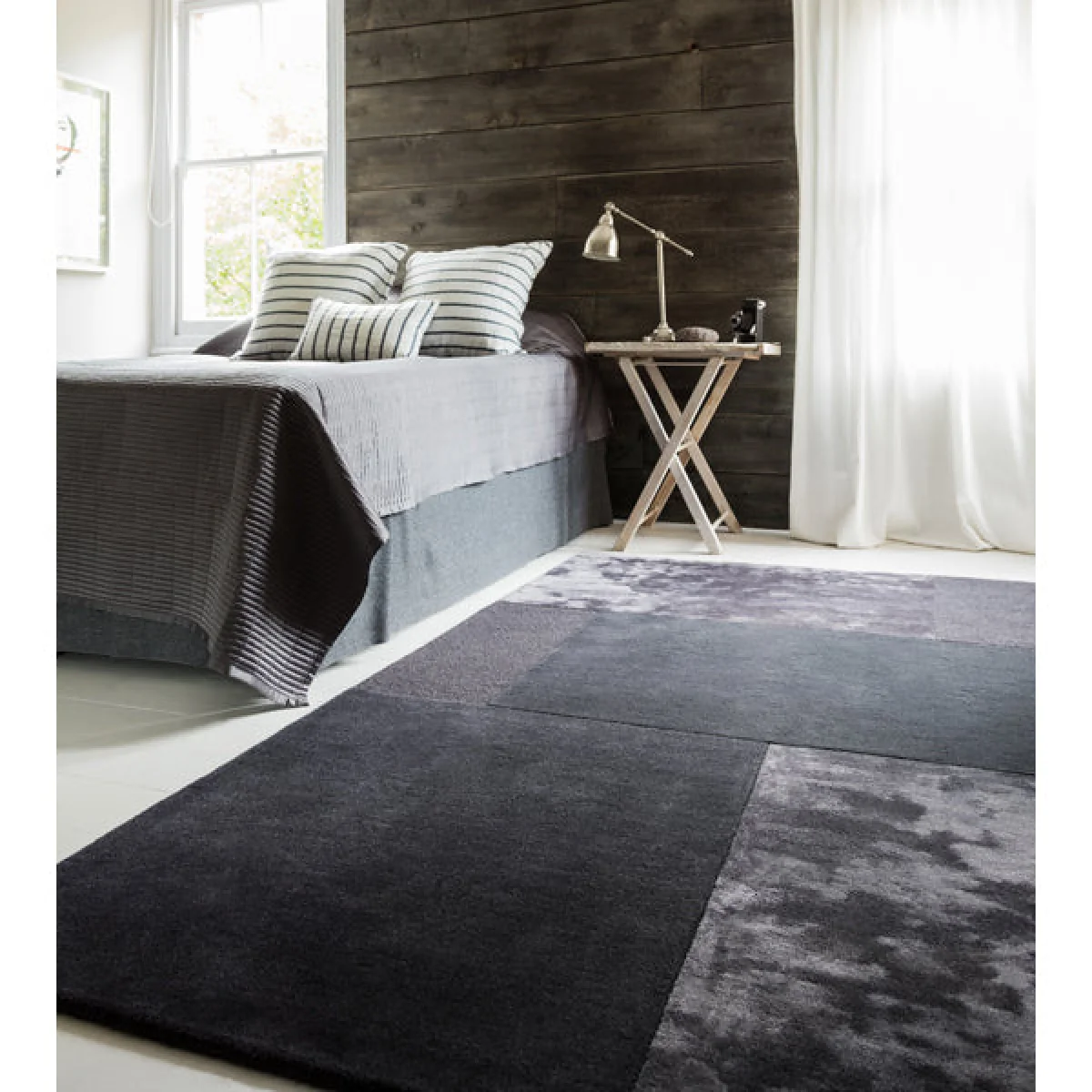 Asiatic Carpets Tate Tonal Textures Hand Tufted Rug Charcoal - 200 x 290cm – image 2