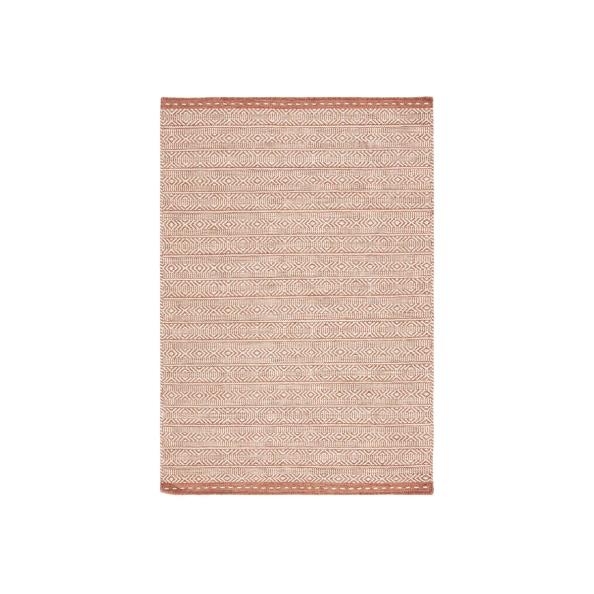 Asiatic Carpets Knox Reversible Wool Dhurry Hand Woven Dhurry Rug Coral - 120 x 170cm – image 1