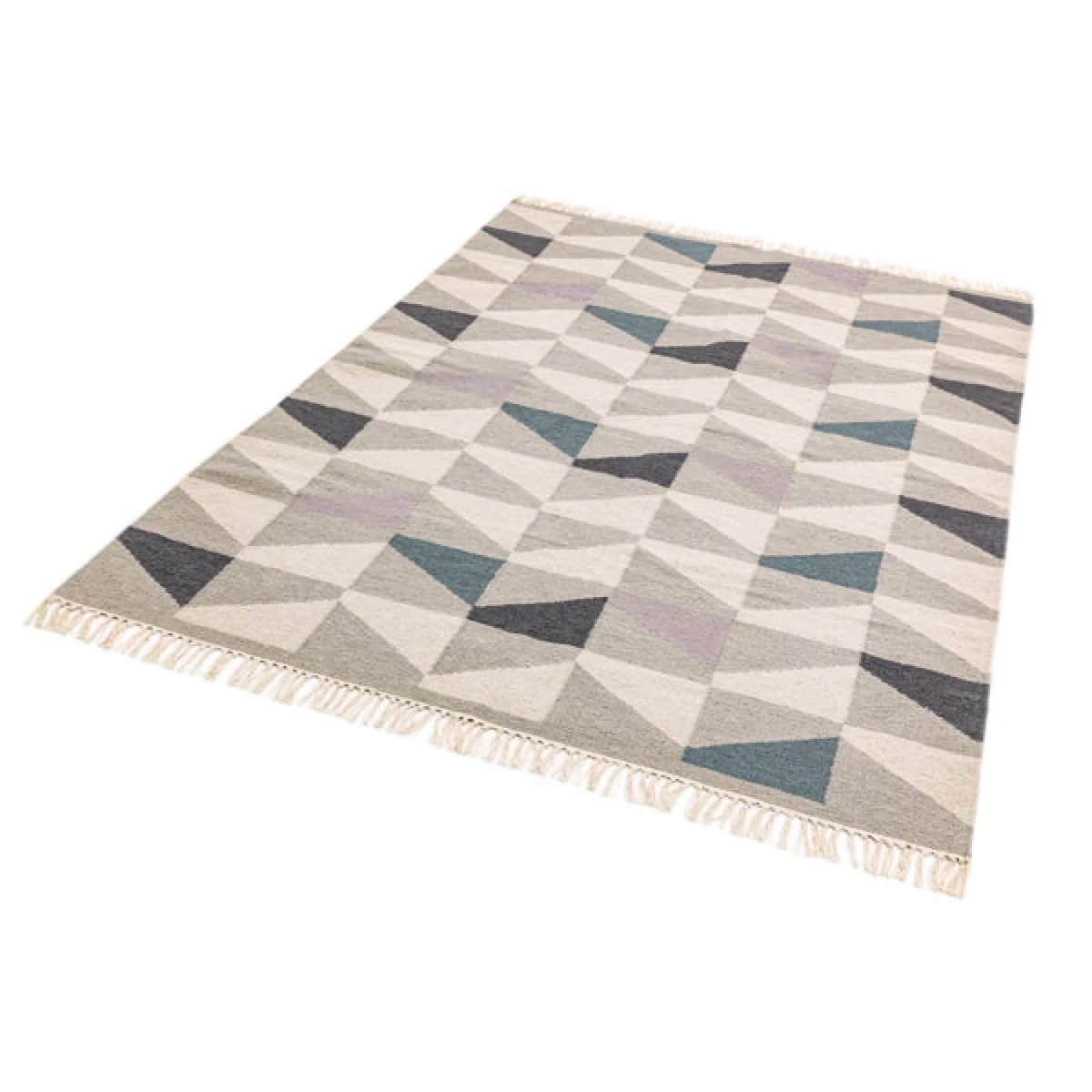 Asiatic Carpets Hackney Hand Woven Rug Geo Heather - 120 x 170cm – image 2