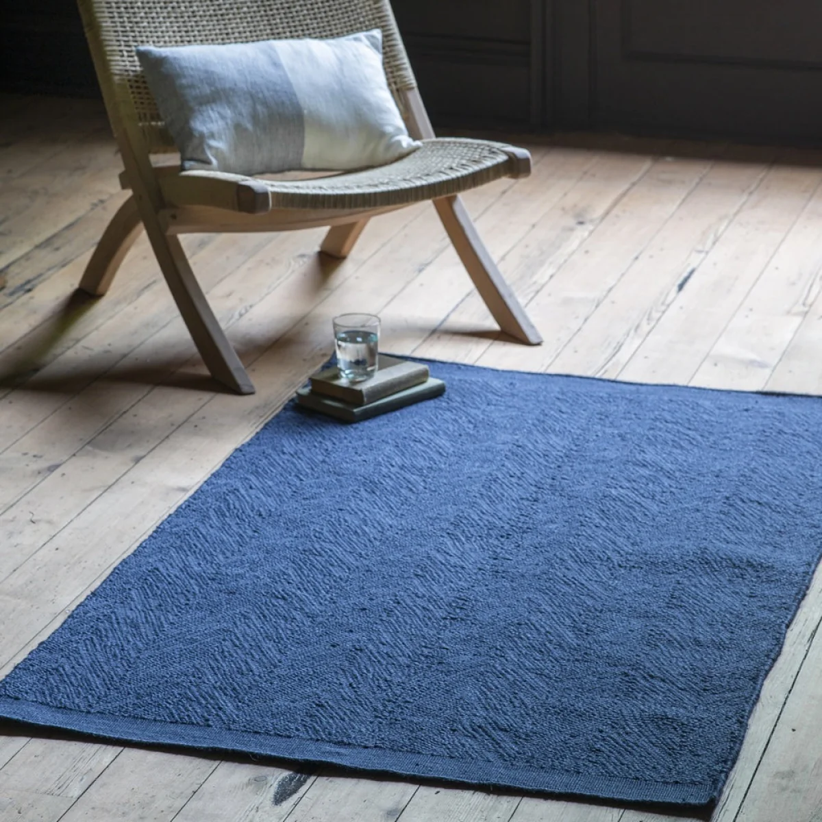 Garden Trading Fyfield Rug 90 x 150cm in Ink