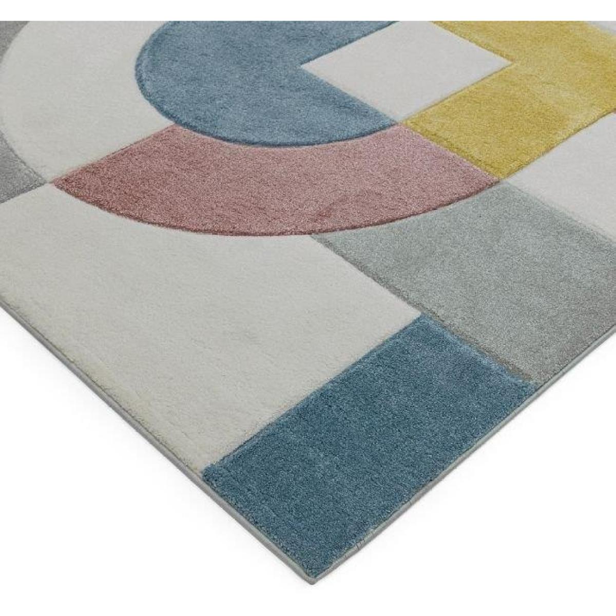 Asiatic Sketch Retro SK08 Rug - Multi - 120x170cm, Geometric - Cream/Beige/Grey/Pink/Yellow – image 5