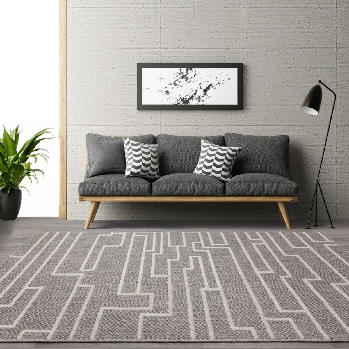 Asiatic Camber Track Modern Textured Rug - Grey - 200cm x 290cm – image 3