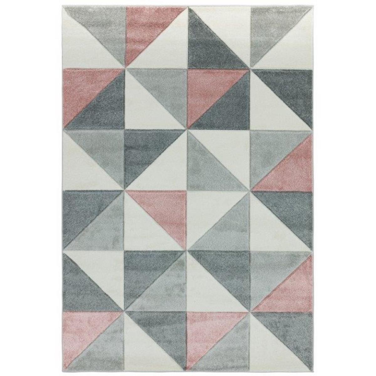 Asiatic Sketch Cubic SK05 Rug - Pink - 080x150cm, Geometric - ["Pink","Grey","Cream"] – image 3