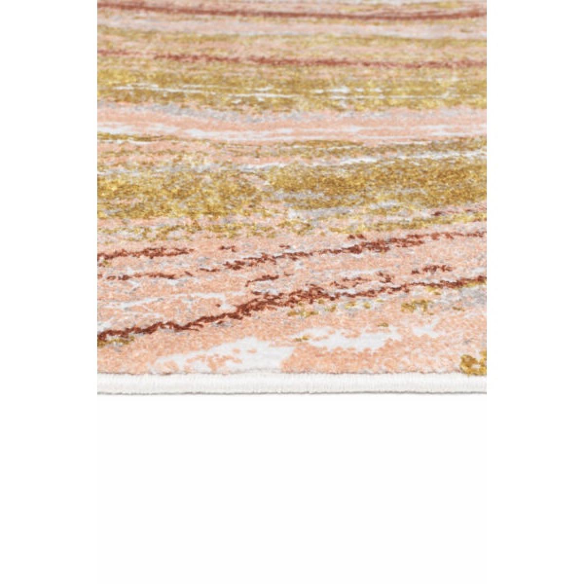 Mastercraft 471.24.Gc995 Moda Modern Rug - Pink/Gold - 80cm x 140cm – image 6