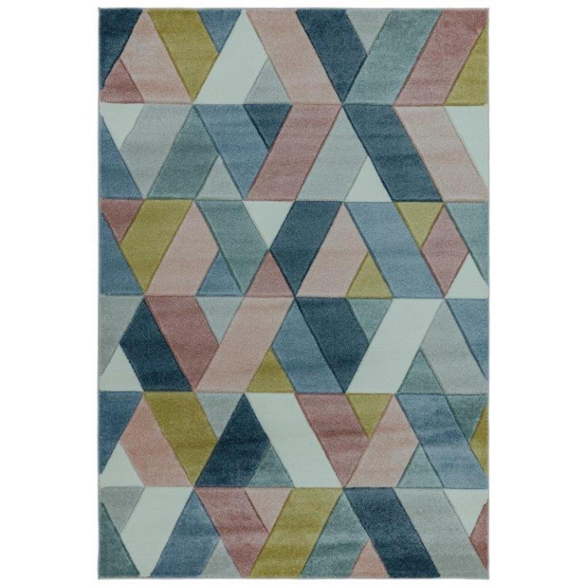 Asiatic Sketch Rhombus SK02 Rug - Multi - 160x230cm, Geometric - Pink/Blue/Yellow – image 3