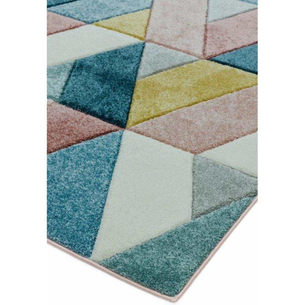 Asiatic Sketch Rhombus SK02 Rug - Multi - 160x230cm, Geometric - Pink/Blue/Yellow – image 4
