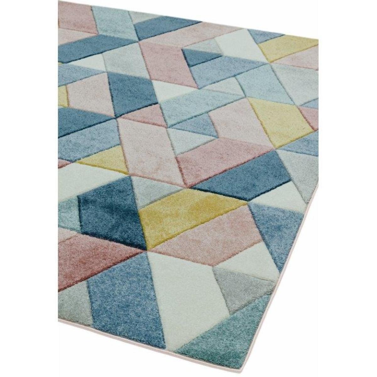Asiatic Sketch Rhombus SK02 Rug - Multi - 160x230cm, Geometric - Pink/Blue/Yellow – image 5