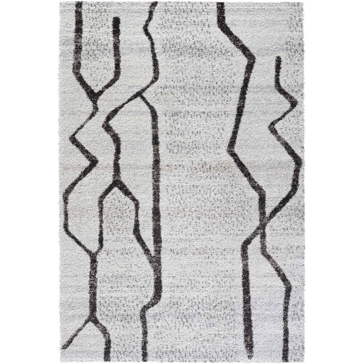 Mastercraft 023-0411/6238 Mehari Heatset Shaggy Rug - Cream/Brown - 133cm x 195cm – image 2