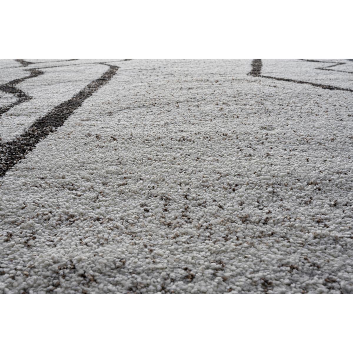 Mastercraft 023-0411/6238 Mehari Heatset Shaggy Rug - Cream/Brown - 133cm x 195cm – image 3