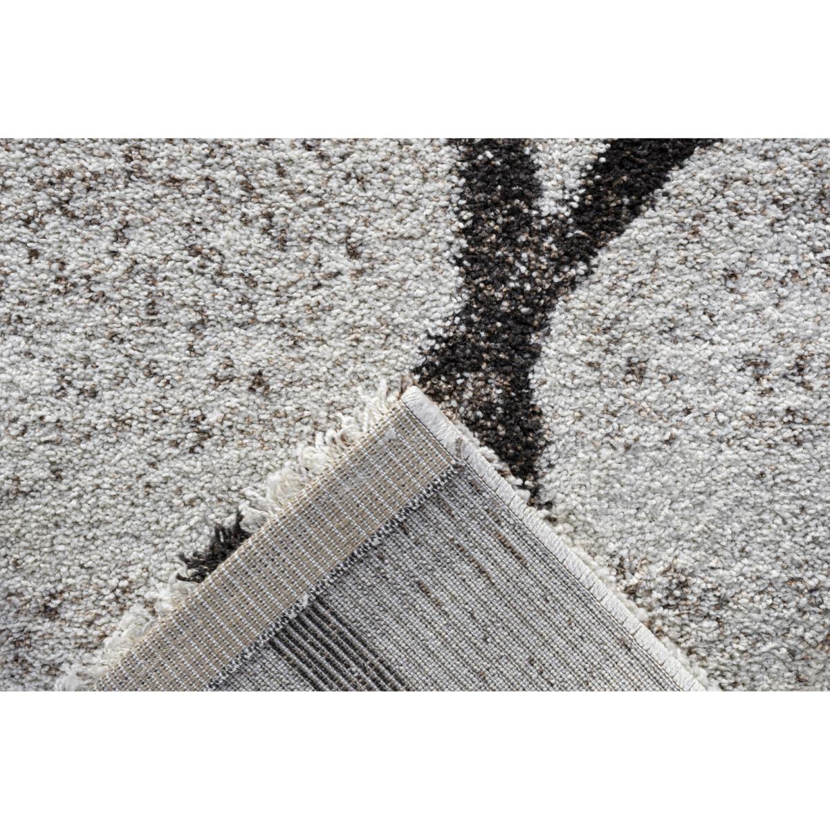 Mastercraft 023-0411/6238 Mehari Heatset Shaggy Rug - Cream/Brown - 133cm x 195cm – image 5