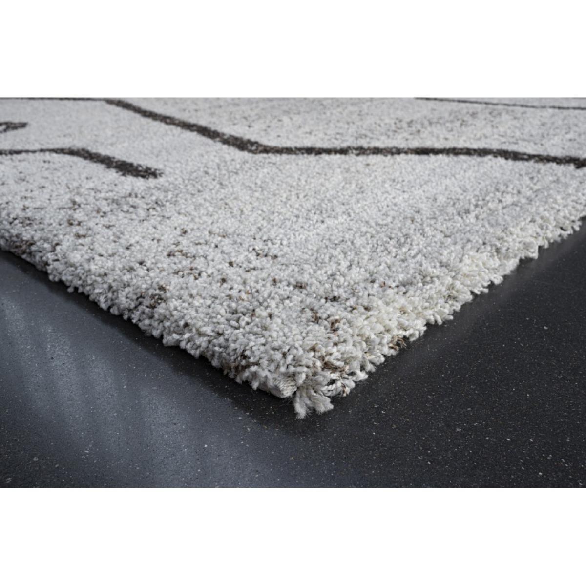 Mastercraft 023-0411/6238 Mehari Heatset Shaggy Rug - Cream/Brown - 133cm x 195cm – image 7
