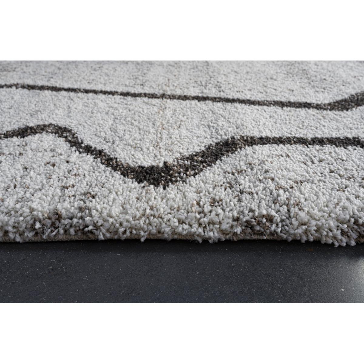 Mastercraft 023-0411/6238 Mehari Heatset Shaggy Rug - Cream/Brown - 133cm x 195cm – image 8