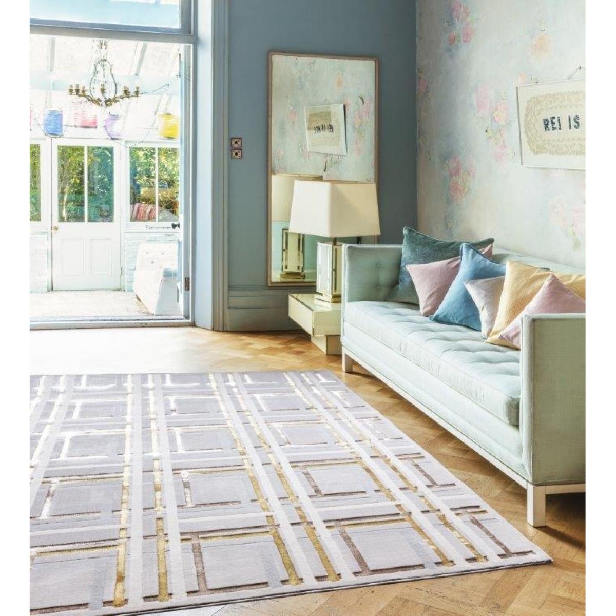 Asiatic Aurora AU15 Rug - Elexus - 160x230cm - Cream/Beige/Grey/Silver/Yellow – image 2