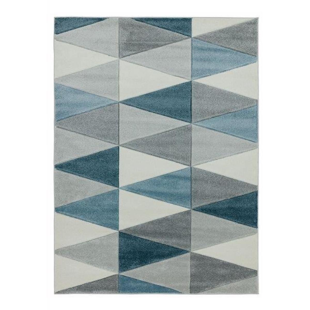 Asiatic Sketch Kite SK07 Rug - Blue - 120x170cm, Geometric - Blue/Grey/White – image 3