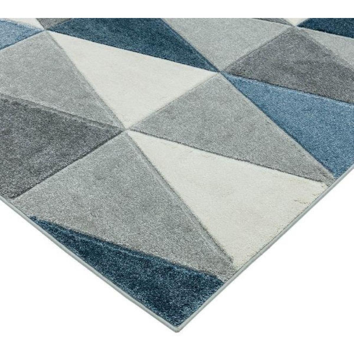 Asiatic Sketch Kite SK07 Rug - Blue - 120x170cm, Geometric - Blue/Grey/White – image 5
