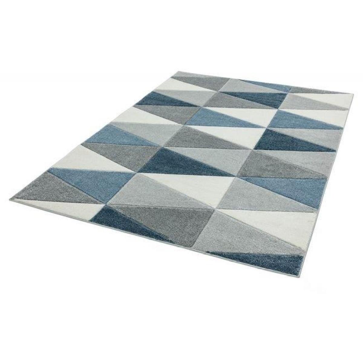 Asiatic Sketch Kite SK07 Rug - Blue - 120x170cm, Geometric - Blue/Grey/White – image 6