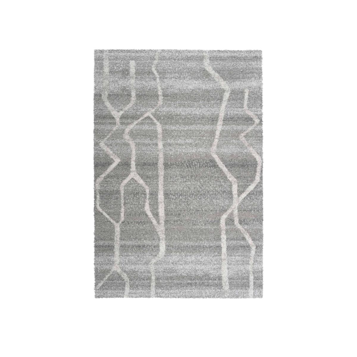 Mastercraft 023-0411/5262 Mehari Heatset Shaggy Rug - Light Grey - 133cm x 195cm – image 1