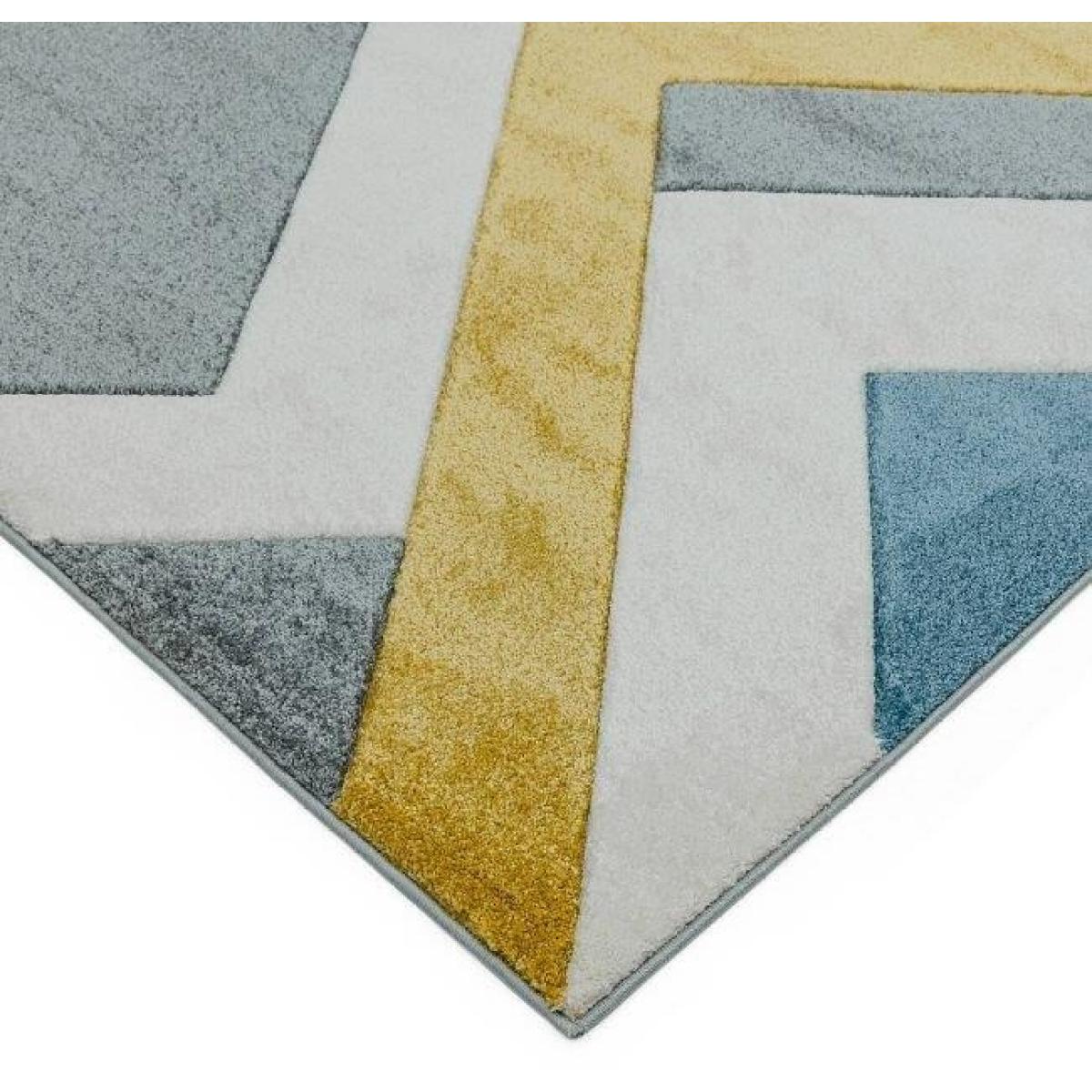 Asiatic Sketch Linear SK09 Rug - Grey Multi - 160x230cm, Geometric - Grey/Blue/White/Yellow – image 5
