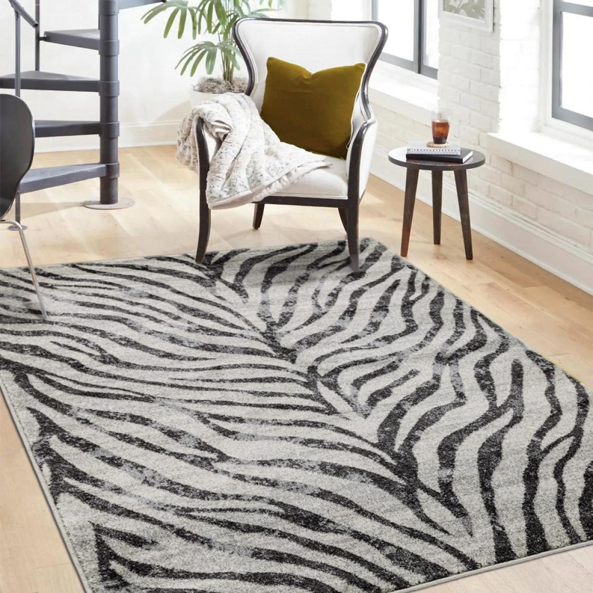 Asiatic Nova NV27 Zebra Rug - Grey - 160cm x 230cm – image 3