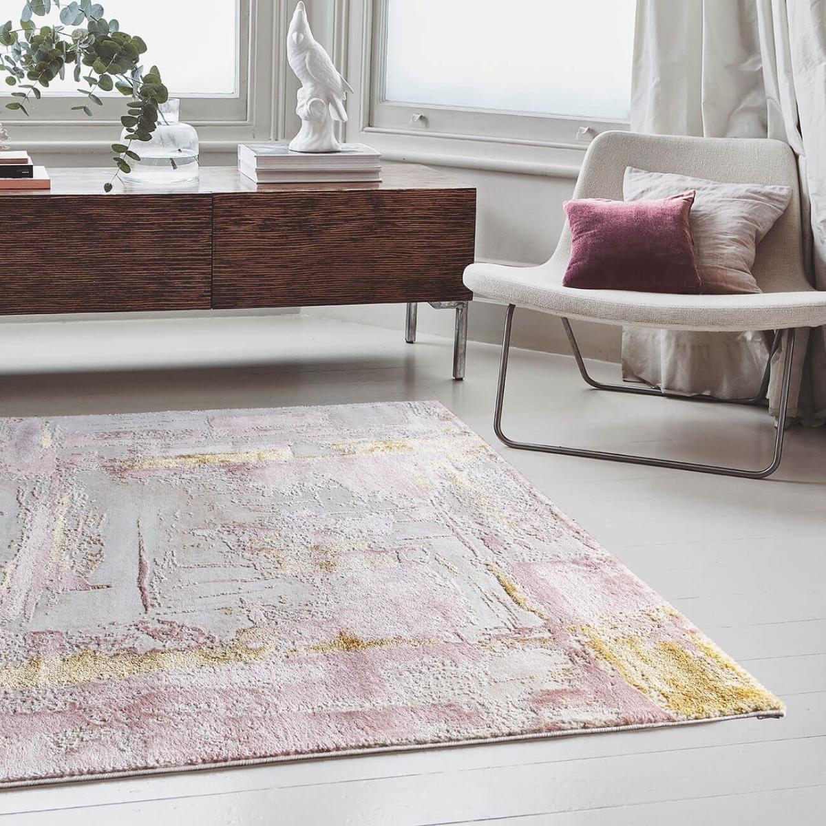 Asiatic Orion Decor OR01 Rug - Pink - 080x150cm, Geometric - ["Silver","Gold","Pink"] – image 2