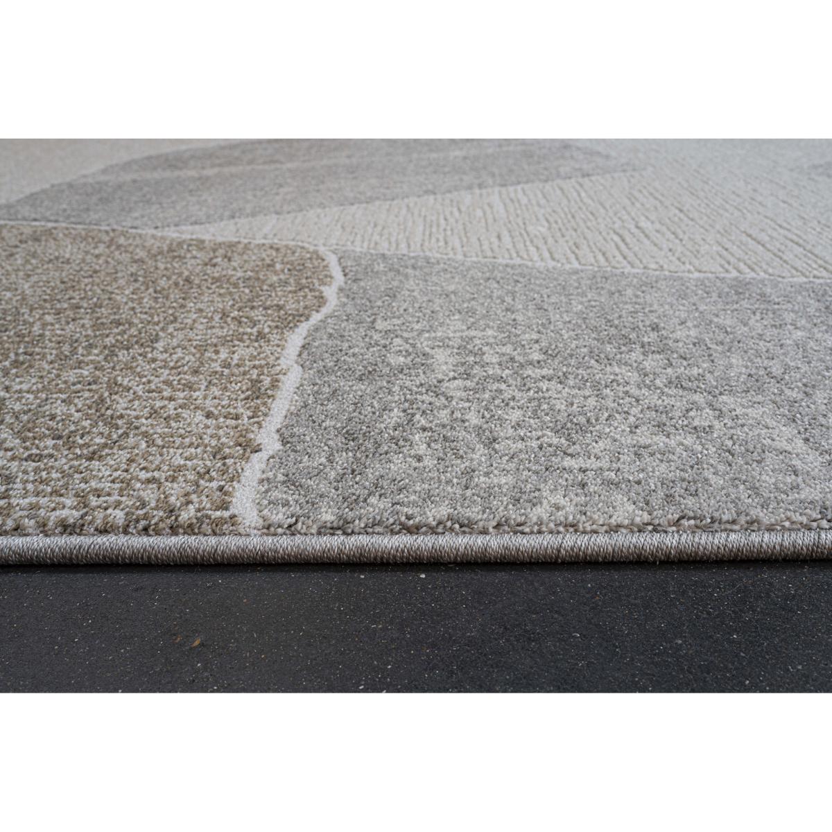 Mastercraft 046-0038/6191 Milano Rug - Grey/Gold - 200cm x 290cm Pebble Shape In Beige/Grey – image 4