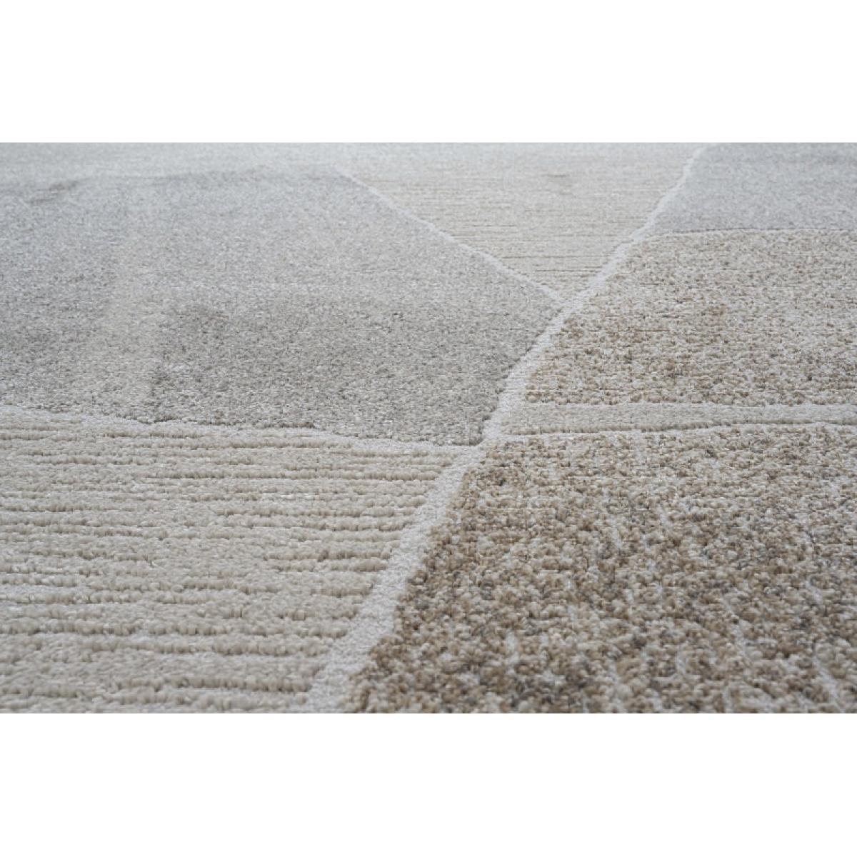 Mastercraft 046-0038/6191 Milano Rug - Grey/Gold - 200cm x 290cm Pebble Shape In Beige/Grey – image 8